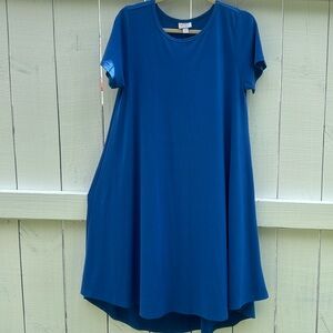 Royal blue LuLaRoe pocketless Carly.